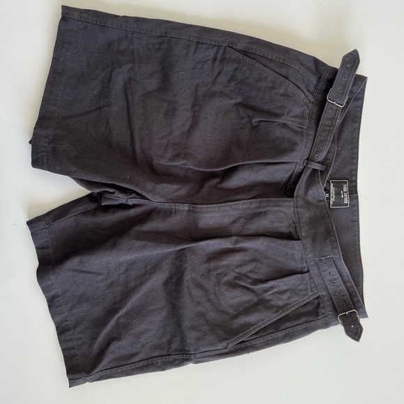 Todd Snyder dark grey Flat-Front Shorts with Belt - Picture 7 of 7